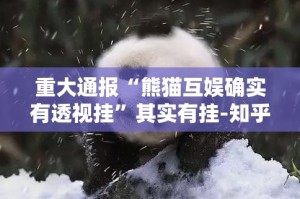重大通报“熊猫互娱确实有透视挂”其实有挂-知乎