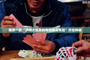 推荐一款“泸州大贰真的有挂确实有挂”开挂神器