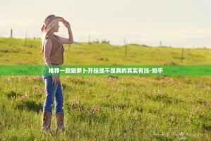 推荐一款拔萝卜开挂是不是真的其实有挂-知乎