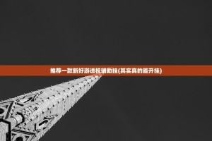 推荐一款新好游透视辅助挂(其实真的能开挂)