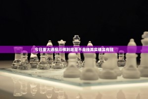 今日重大通报斗棋到底是不是挂其实确实有挂
