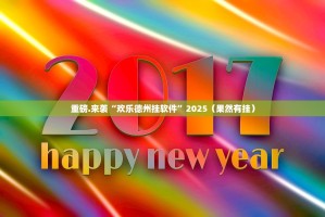 重磅.来袭“欢乐德州挂软件”2025（果然有挂）