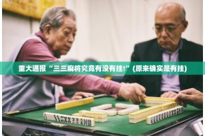 重大通报“三三麻将究竟有没有挂!”(原来确实是有挂)