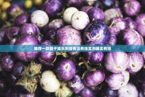 推荐一款茄子娱乐到底有没有挂实测确实有挂