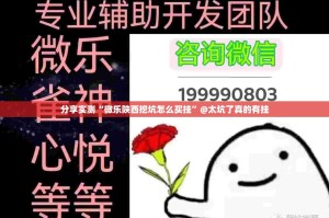 分享实测“微乐陕西挖坑怎么买挂”@太坑了真的有挂