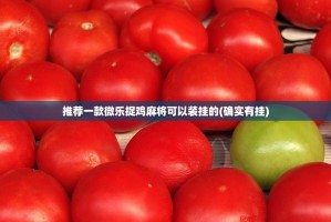 推荐一款微乐捉鸡麻将可以装挂的(确实有挂)