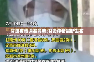 甘肃疫情通报最新:甘肃疫情最新发布