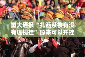 重大通报“扎西茶楼有没有透视挂”原来可以开挂