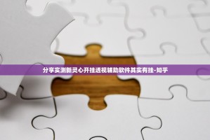 分享实测新灵心开挂透视辅助软件其实有挂-知乎