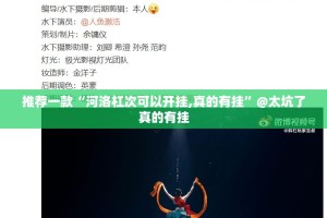 推荐一款“河洛杠次可以开挂,真的有挂”@太坑了真的有挂