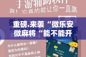重磅.来袭“微乐安微麻将“能不能开挂”确实有挂”开挂神器