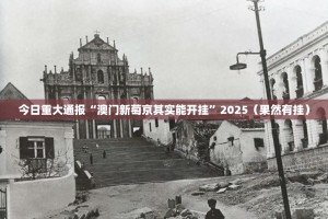 今日重大通报“澳门新萄京其实能开挂”2025（果然有挂）