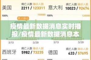 疫情最新数据消息实时播报/疫情最新数据消息本地宝