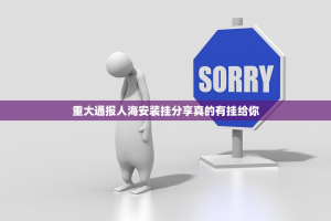 重大通报人海安装挂分享真的有挂给你