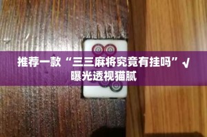 推荐一款“三三麻将究竟有挂吗”√曝光透视猫腻