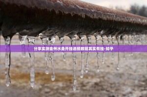 分享实测金州水鱼开挂透视教程其实有挂-知乎