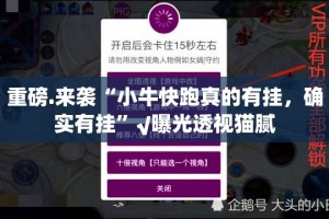 重磅.来袭闲乐开挂透视辅助软件(原来确实是有挂)