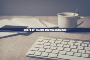 重磅.来袭17麻将辅助软件实测确实有挂