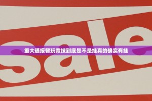 重大通报智玩竞技到底是不是挂真的确实有挂
