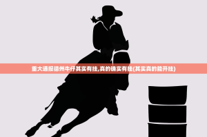 重大通报德州牛仔其实有挂,真的确实有挂(其实真的能开挂)