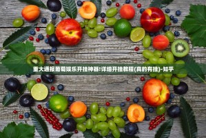 重大通报葡萄娱乐开挂神器!详细开挂教程(真的有挂)-知乎