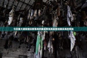 今日重大通报酷玩部落真的确实有挂其实有挂确实真的有挂