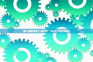 重大通报拔萝卜挂软件”2025（果然有挂）