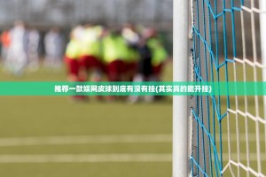 推荐一款娱网皮球到底有没有挂(其实真的能开挂)