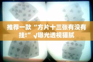 推荐一款“方片十三张有没有挂!”√曝光透视猫腻
