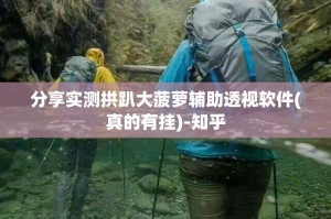 分享实测拱趴大菠萝辅助透视软件(真的有挂)-知乎