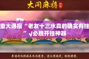 推荐一款丫丫衡阳字牌到底有没有挂确实有挂(确实有挂)