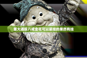 重大通报八戒金花可以装挂的果然有挂