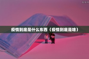 疫情到底是什么东西（疫情到底是啥）