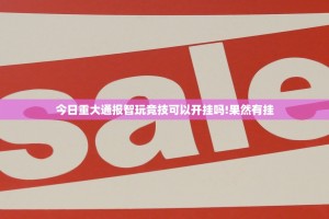 今日重大通报智玩竞技可以开挂吗!果然有挂