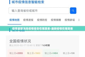 疫情最新消息疫情报告在哪里看:最新疫情在哪查看