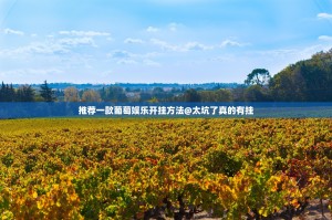 推荐一款葡萄娱乐开挂方法@太坑了真的有挂