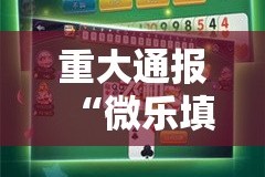重大通报“微乐填大坑的确是可以开挂!确实有挂”2025（果然有挂）