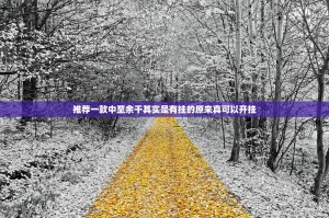 推荐一款中至余干其实是有挂的原来真可以开挂