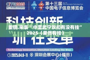 重磅.来袭“中至武宁双扣有没有挂”2025（果然有挂）