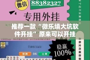 推荐一款“微乐填大坑软件开挂”原来可以开挂