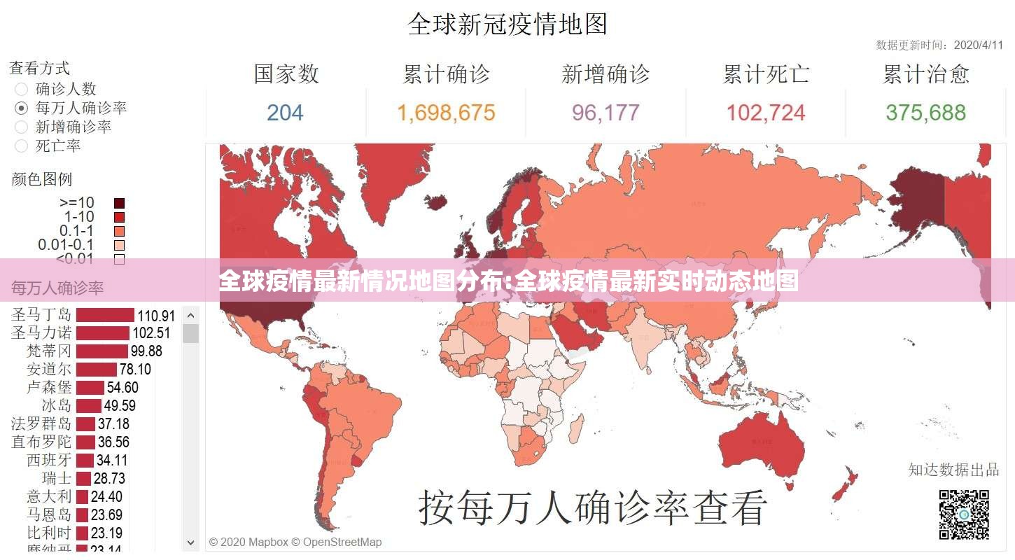 全球疫情最新情况地图分布:全球疫情最新实时动态地图