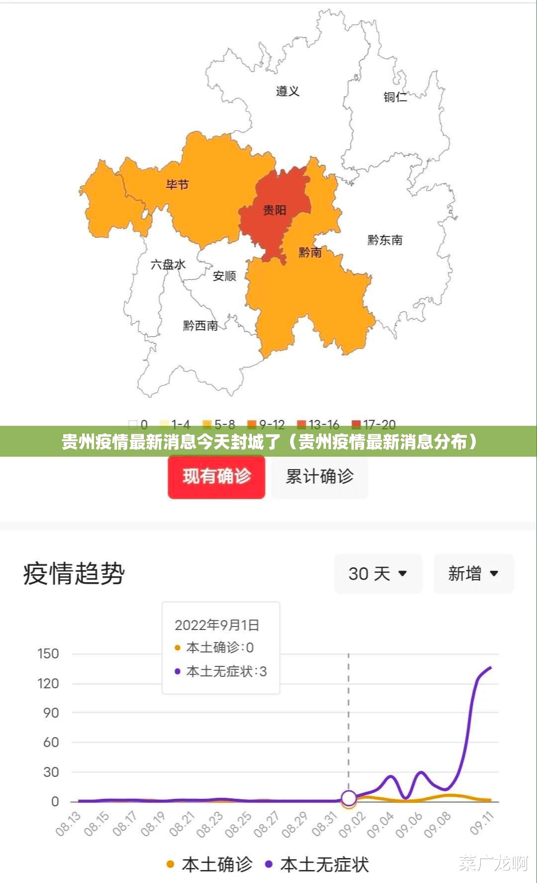 贵州疫情最新消息今天封城了（贵州疫情最新消息分布）
