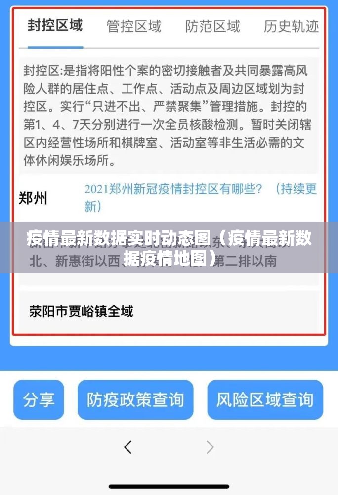疫情最新数据实时动态图（疫情最新数据疫情地图）