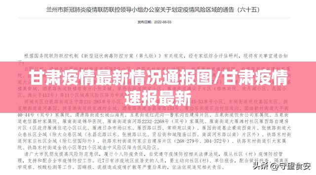 甘肃疫情最新情况通报图/甘肃疫情速报最新