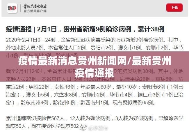 疫情最新消息贵州新闻网/最新贵州疫情通报