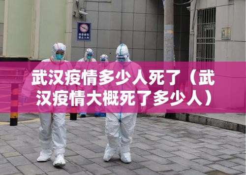 武汉疫情多少人死了（武汉疫情大概死了多少人）