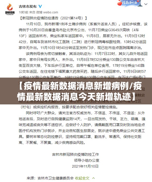 【疫情最新数据消息新增病例/疫情最新数据消息今天新增轨迹】