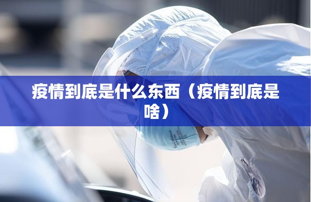 疫情到底是什么东西（疫情到底是啥）