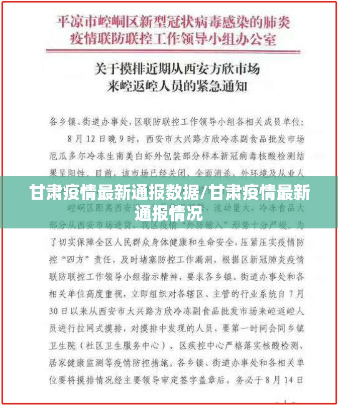 甘肃疫情最新通报数据/甘肃疫情最新通报情况