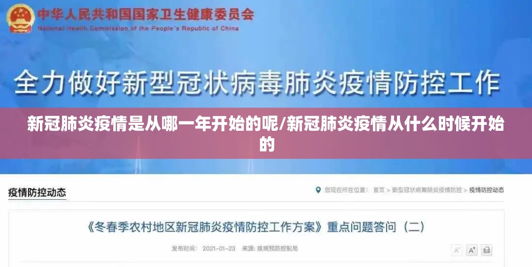 新冠肺炎疫情是从哪一年开始的呢/新冠肺炎疫情从什么时候开始的
